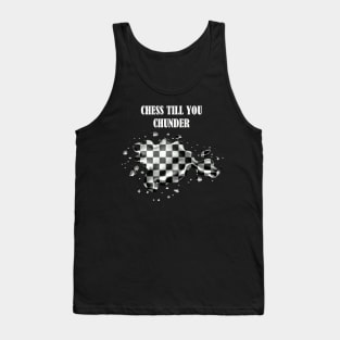 Chess Till You Chunder - Liquid chessboard effect Tank Top